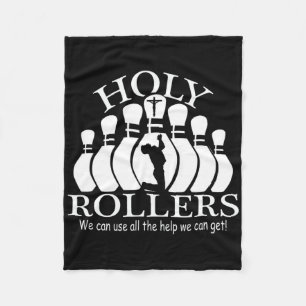 Holy Rollers Matching Bowling Team  Fleece Blanket