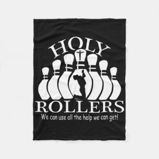 Holy Rollers Matching Bowling Team  Fleece Blanket