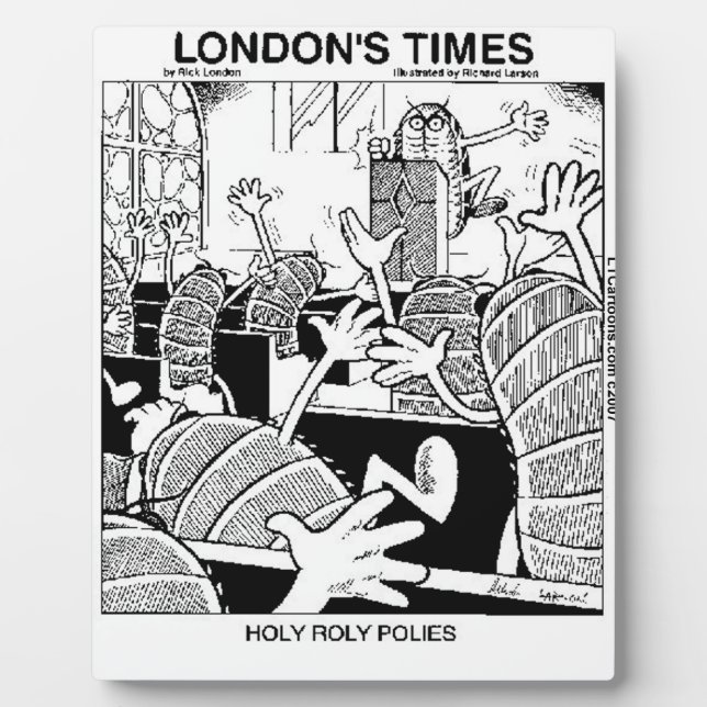 Holy Roly Polies Funny Plaque (Front)