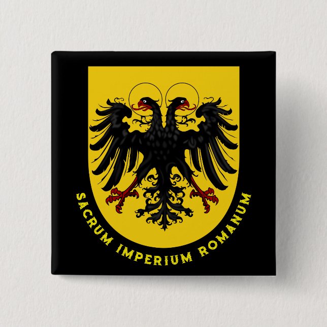 Holy Roman Empire coat of arms Button (Front)