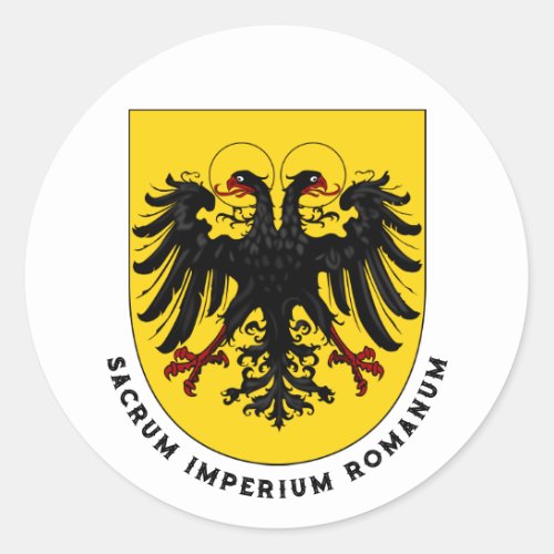 Holy Roman Empire coat of arms Classic Round Sticker