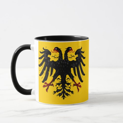 Holy Roman Empire Emblem on yellow Mug