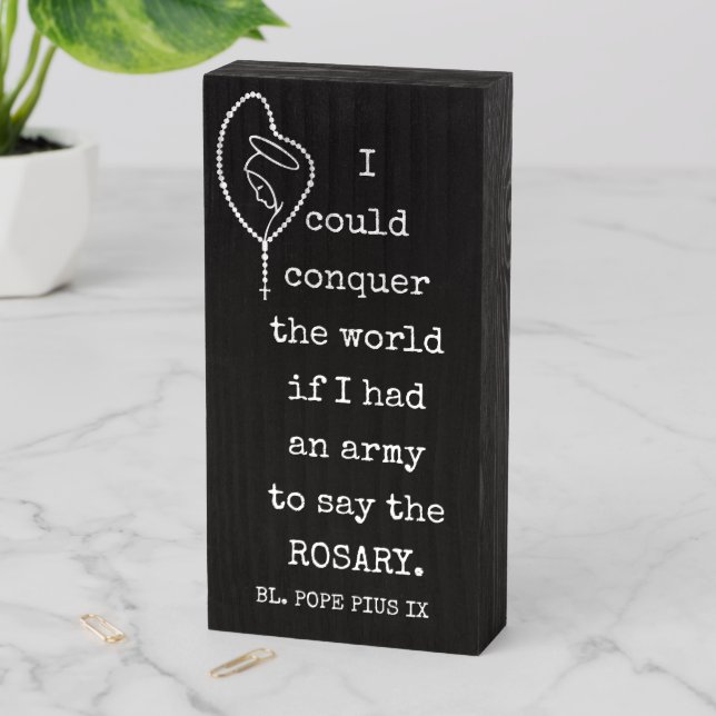 HOLY ROSARY CATHOLIC BEADS RELIGIOUS WOODEN BOX SI (In Situ Vertical)