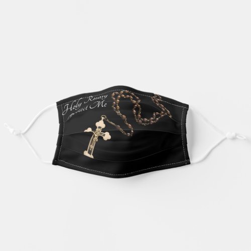 Holy Rosary Protect Me Adult Cloth Face Mask