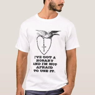 Holy Rosary with Dove and Olive Branch T-Shirt