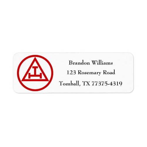 Holy Royal Arch Freemason Masonic Freemasonry Label