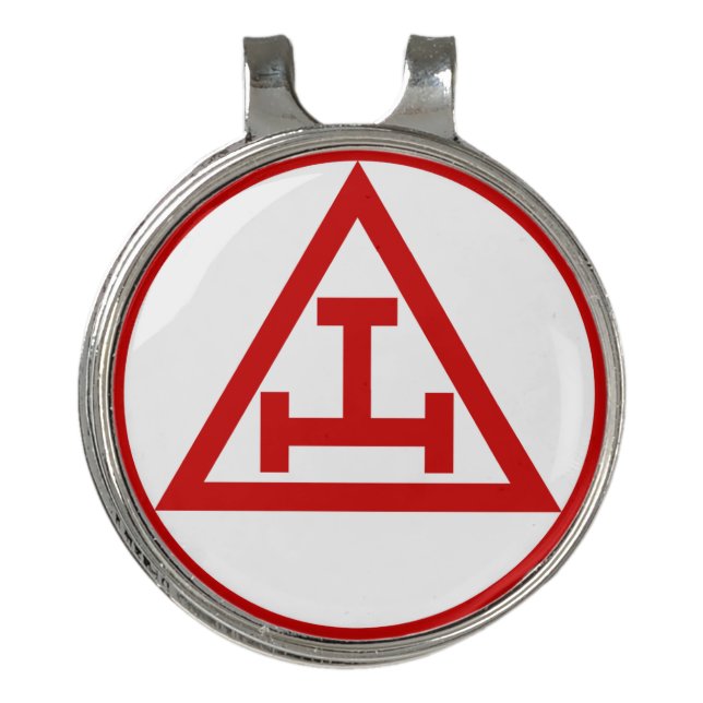 Holy Royal Arch Freemason Masonic  Golf Hat Clip (Front)