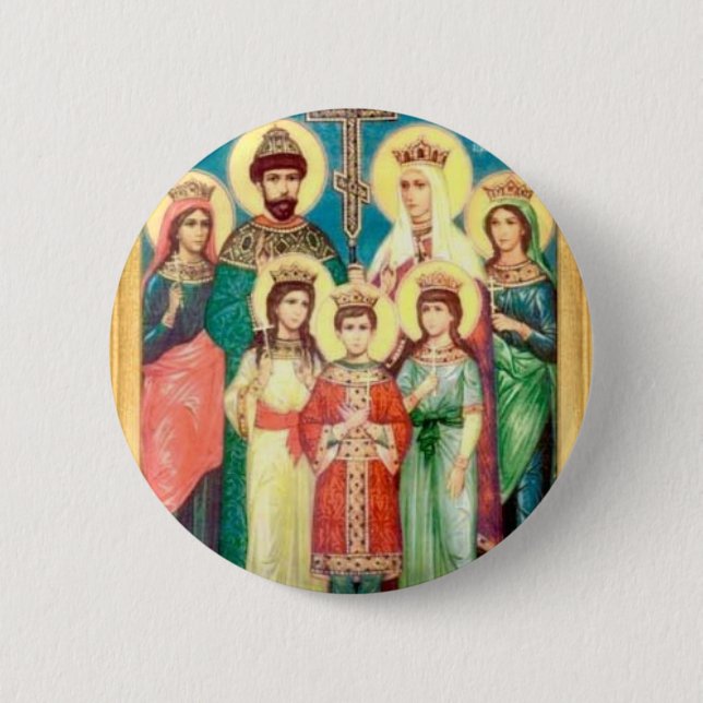 Holy Royal Martyrs Pinback Button (Front)