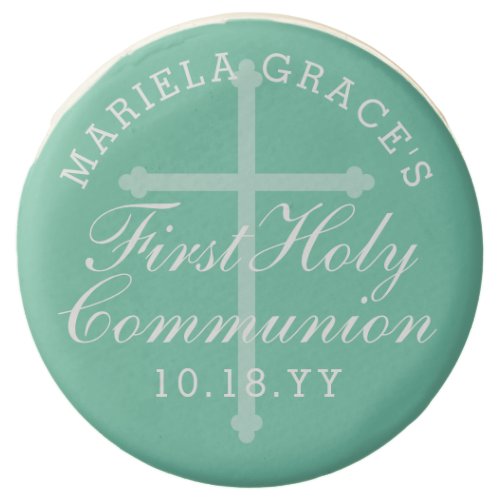 Holy Sacrament Cross  First Communion Chocolate Dipped Oreo