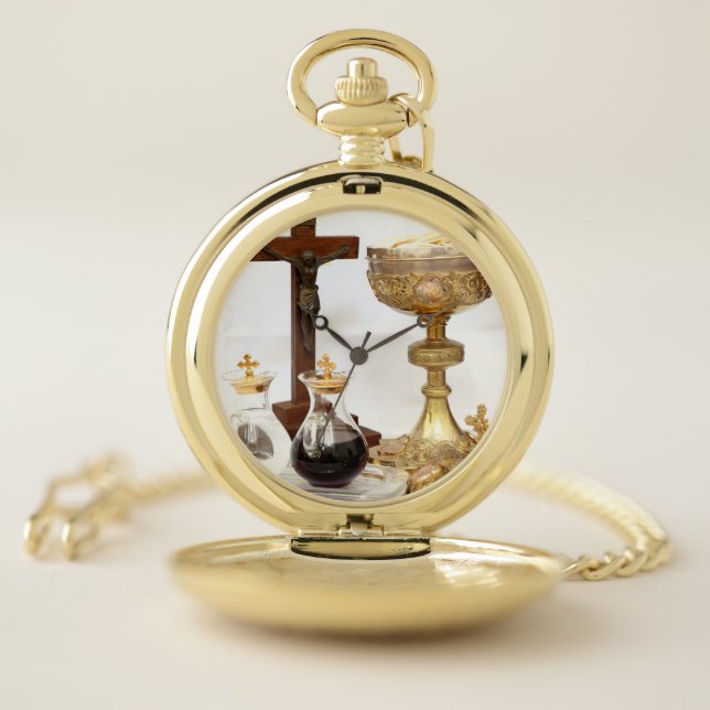 Holy Sacrament Pocket Watch (Inside)