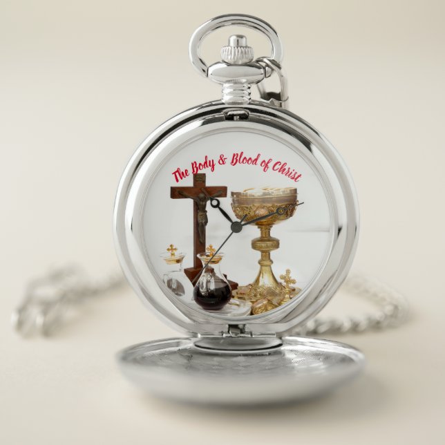 Holy Sacrament Pocket Watch (Inside)
