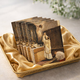 Holy Sacrifice of the Mass Catholic Priest Postcard