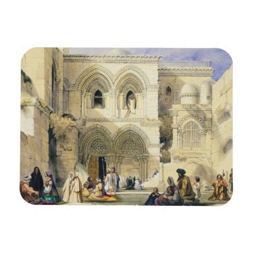 Holy Sepulchre in Jerusalem colour litho Magnet