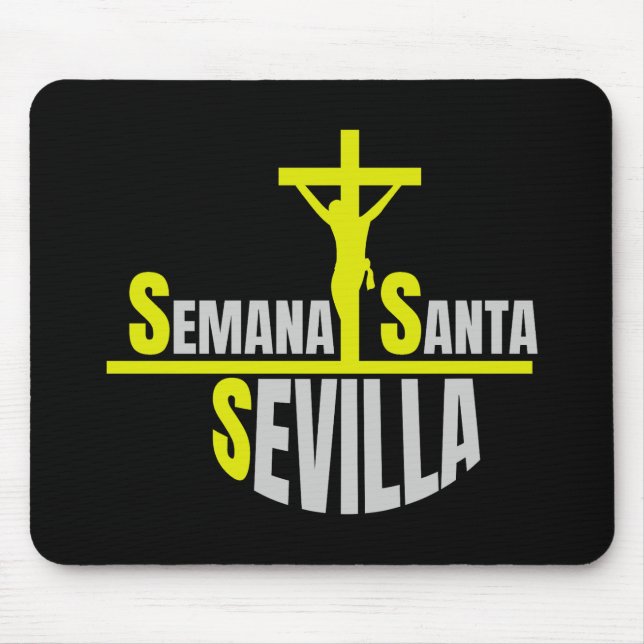 Holy Seville Week - Inspiring Religious Design Mouse Pad (Front)