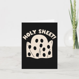 Holy Sheet Funny Halloween Ghost Holy Sheet Card