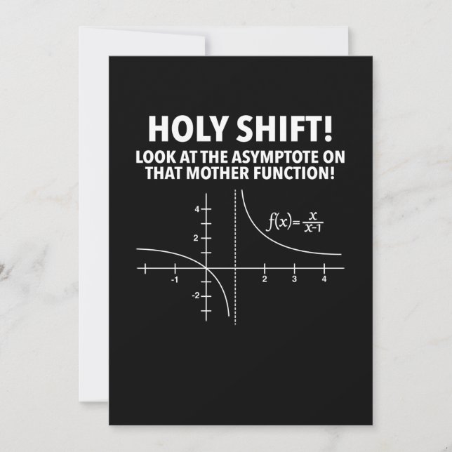 Holy Shift Look At Asymptote On That Mother Save The Date (Front)