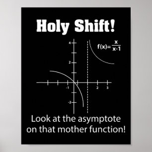 Holy Shift Look At The Asymptote Math Teacher Scie Poster