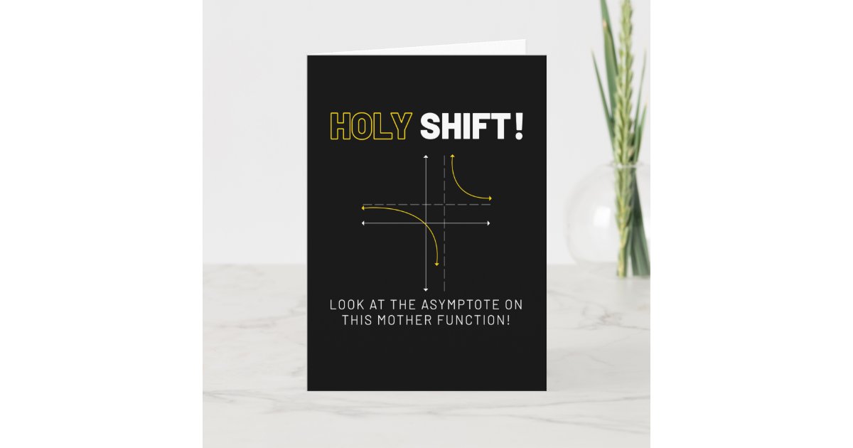 Holy Shift Math Physics Math Card | Zazzle