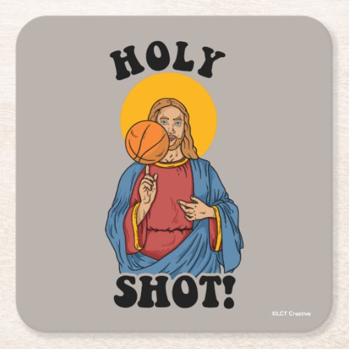 Holy Shot Square Paper Coaster