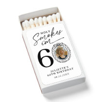 Holy Smokes 60th Birthday Photo Matchbox Matchboxes
