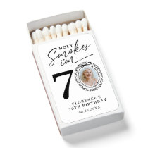 Holy Smokes 70th Birthday Photo Matchbox Matchboxes