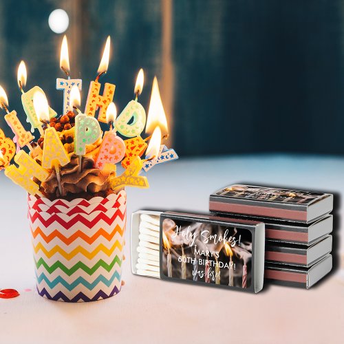 Holy Smokes Birthday Candles  Matchboxes