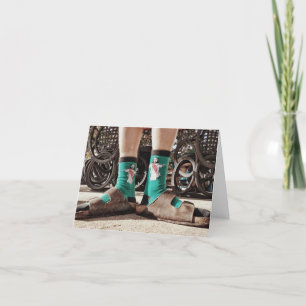 "Holy" Socks Letterpress Thank You Card