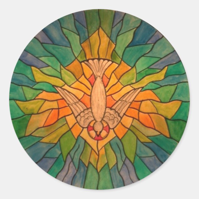 Holy Spirit 01 z-1 HS Classic Round Sticker (Front)