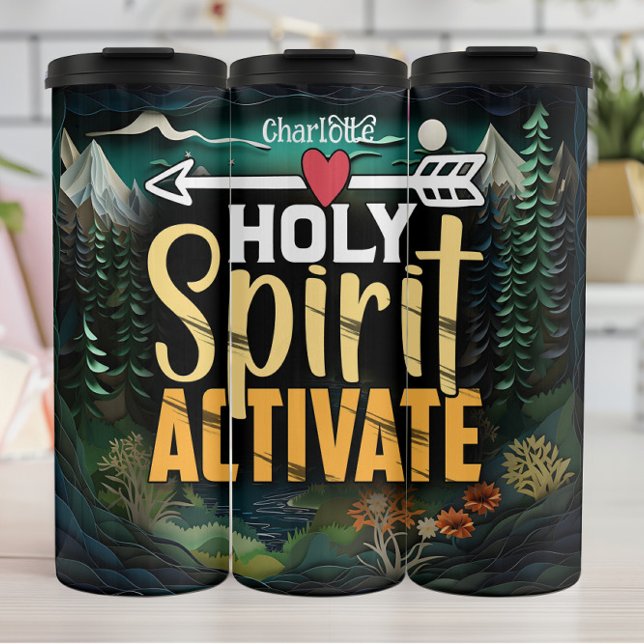 Holy Spirit, Activate Divine Power Thermal Tumbler (Creator Uploaded)