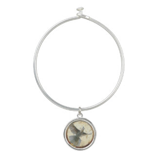 HOLY SPIRIT Bangle Bracelet With Round Charm