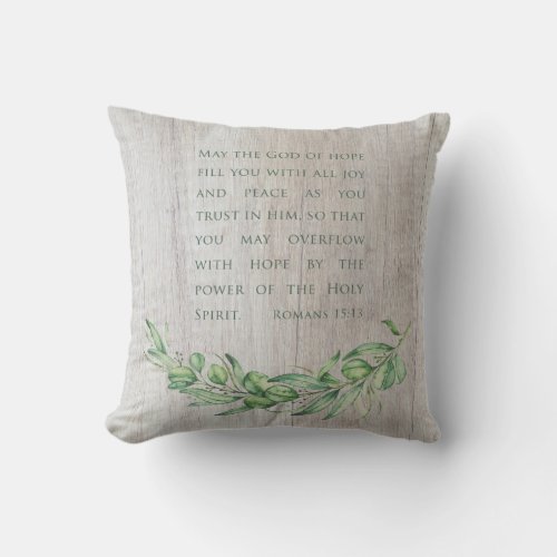 Holy Spirit Bible Verse Pastor Gift Pillow