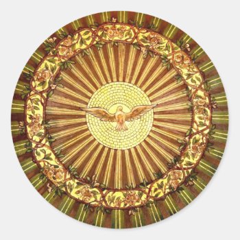 Holy Spirit - Confirmation Classic Round Sticker by Artists4God at Zazzle