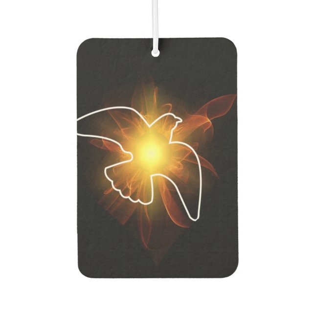 Holy Spirit Dove and Cross Air Freshener (Front)