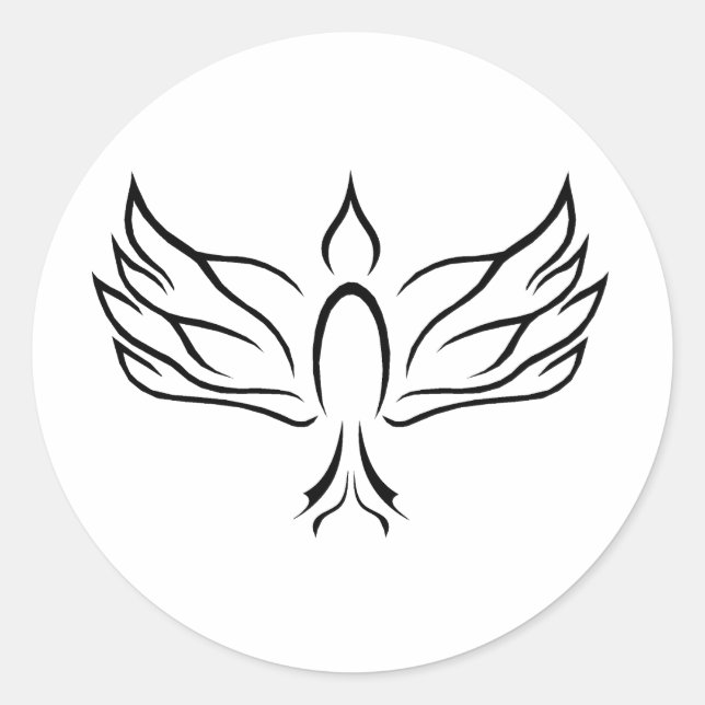 Holy Spirit Dove Classic Round Sticker (Front)