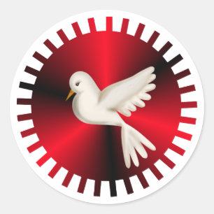 Holy Spirit Dove Classic Round Sticker