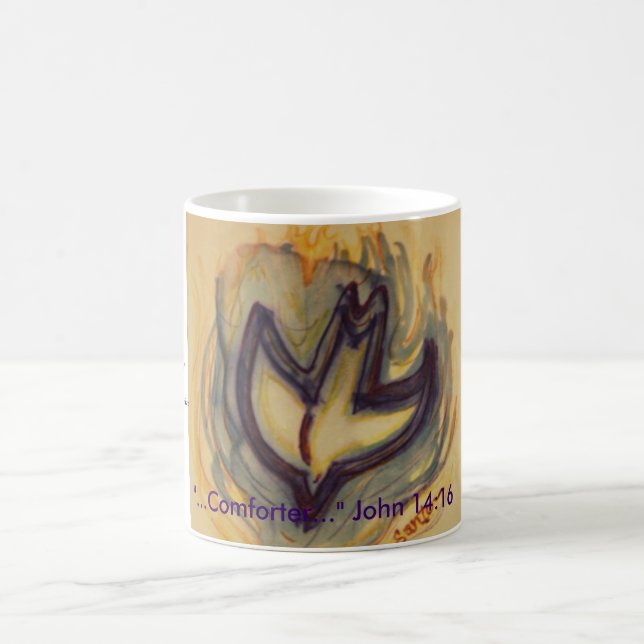 Holy Spirit Dove, "...Comforter..." John 14:16,... Coffee Mug (Center)