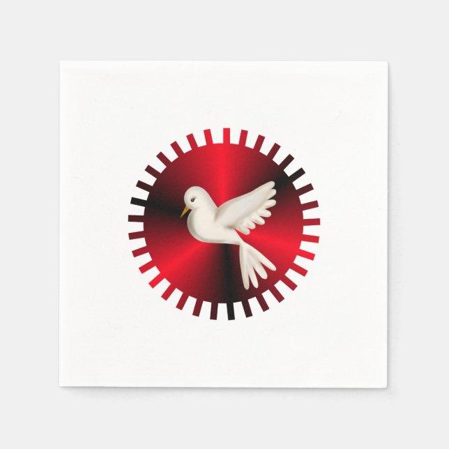 Holy Spirit Dove Paper Napkins (Front)