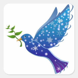 Holy Spirit dove peace Square Sticker