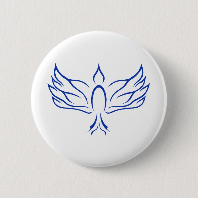 Holy Spirit Dove Pinback Button (Front)