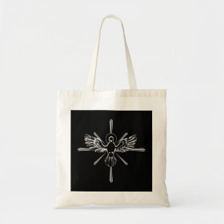 Holy Spirit Dove Praise Jesus Epiphany Raglan Base Tote Bag