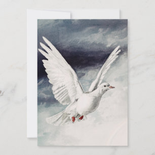 Holy Spirit Dove Religious Confirmation and Peace  Invitation