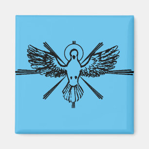 Holy Spirit Dove Religious Confirmation and Peace Magnet
