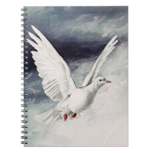Holy Spirit Dove Religious Confirmation and Peace Notebook