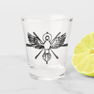 Holy Spirit Dove Religious Confirmation and Peace  Shot Glass