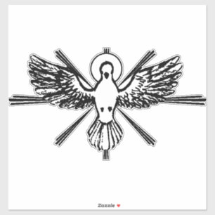Holy Spirit Dove Religious Confirmation and Peace  Sticker