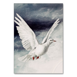 Holy Spirit Dove Religious Confirmation and Peace Table Number