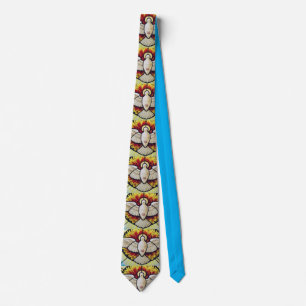 Holy Spirit Dove Stained Glass Necktie