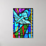 Holy Spirit Dove Stained Glass Window Canvas Art at Zazzle
