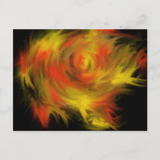 Holy Spirit Fire Christian Worship Art Painting Postcard