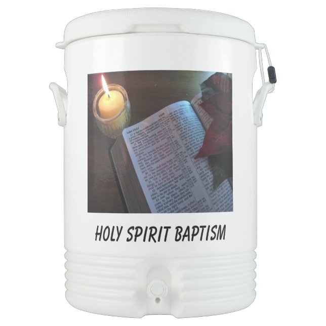 Holy Spirit Igloo Half Gallon Beverage Cooler (Front)